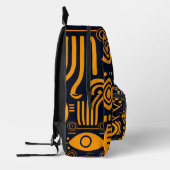 Lebhaftes afrikanisches Muster Bedruckter Rucksack (Links)