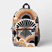 Lebhaftes afrikanisches Muster Bedruckter Rucksack (Vorderseite)