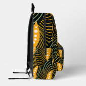 Lebhaftes afrikanisches Muster Bedruckter Rucksack (Links)