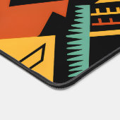 Lebhaftes afrikanisches Muster Schreibtischunterlage (Ecke)