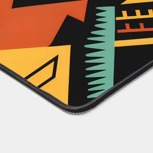 Lebhaftes afrikanisches Muster Schreibtischunterlage (Ecke)