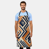 Lebhaftes afrikanisches Muster Schürze (Getragen)