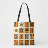 Lebhaftes afrikanisches Muster Tasche (Vorderseite)