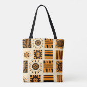 Lebhaftes afrikanisches Muster Tasche (Rückseite)