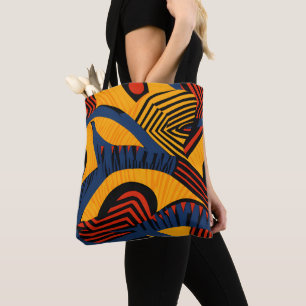 Lebhaftes afrikanisches Muster Tasche