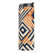Lebhaftes afrikanisches Muster Thermosbecher (Nach links gedreht)