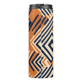 Lebhaftes afrikanisches Muster Thermosbecher (Rückseite)