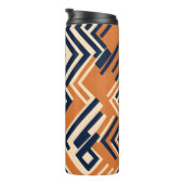 Lebhaftes afrikanisches Muster Thermosbecher (Nach rechts gedreht)