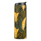 Lebhaftes afrikanisches Muster Thermosbecher (Nach links gedreht)