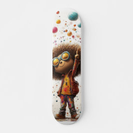 Lebhaftes Afro Joy - künstlerisches Design Skateboard