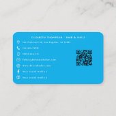 Lebhaftes Afroamerikaner-Nagelbüro Branding Visitenkarte (Rückseite)