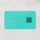 Lebhaftes Afroamerikaner-Nagelbüro Branding Visitenkarte (Rückseite)