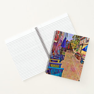 Lebhaftes Alleyway Spiral Notebook Notizblock