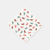 Lebhaftes Apple Slice Fruit Muster II Serviette (Ecke)