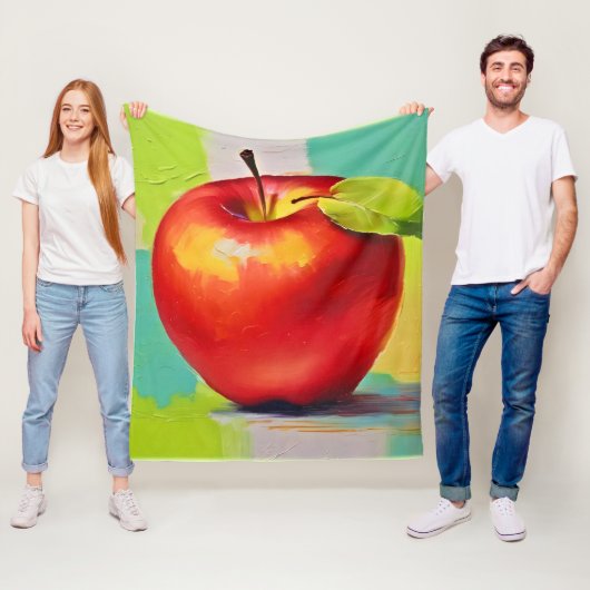 Lebhaftes Apple Still Life Fleecedecke (Beispiel)