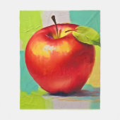 Lebhaftes Apple Still Life Fleecedecke (Vorderseite)