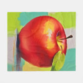 Lebhaftes Apple Still Life Fleecedecke (Vorderseite (Horizontal))