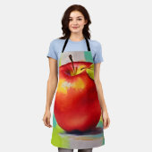 Lebhaftes Apple Still Life Schürze (Getragen)