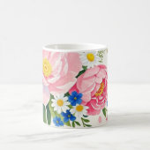 Lebhaftes Aquarellbouquet von Bauern, Molsen Kaffeetasse (Mittel)