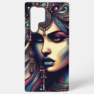Lebhaftes ästhetisches Portrait - lebendiges Kunst Samsung Galaxy Hülle