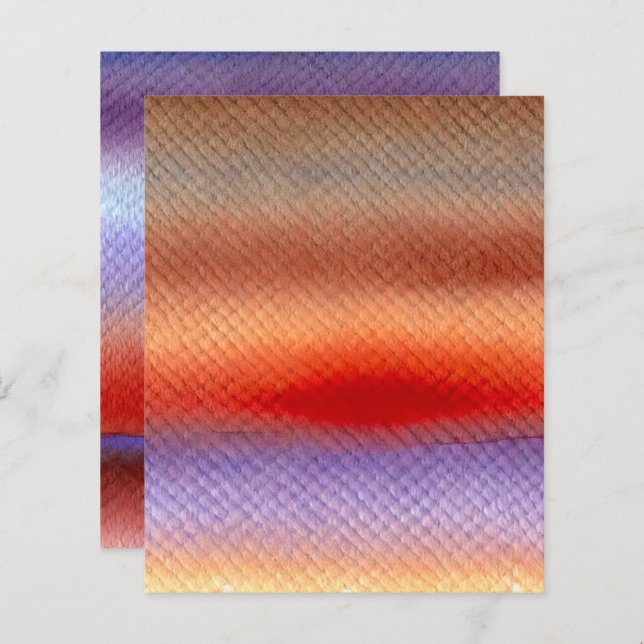 Lebhaftes Autumnal Watercolor Sonnencreen-Papier (Vorne/Hinten)