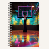 Lebhaftes Basketball Spiral Notebook Notizblock (Vorderseite)