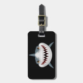 Lebhaftes beängstigendes Haifisch-Gesicht Gepäckanhänger (Vorderseite vertikal)