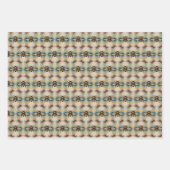Lebhaftes Bee Watercolor-Muster Geschenkpapier Set (Vorderseite 2)