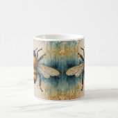 Lebhaftes Bee Watercolor-Muster Kaffeetasse (Mittel)