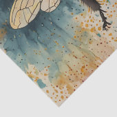Lebhaftes Bee Watercolor-Muster Seidenpapier (Detail)