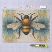 Lebhaftes Bee Watercolor-Muster Seidenpapier (Handwerk)