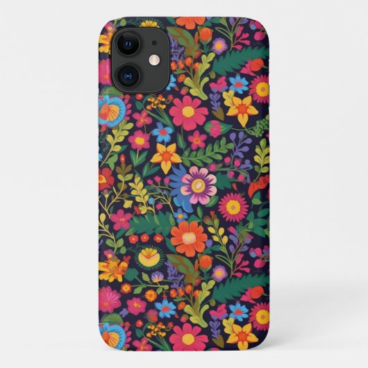 Lebhaftes Beispiel für mexikanische Blume Case-Mate iPhone Hülle (Rückseite)