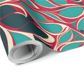 Lebhaftes Bio Geschenk des Swirl Ankara Geschenkpapier (Rolleneckpunkt)