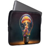 Lebhaftes biolumineszierendes Quallenglühen Laptopschutzhülle (Vorne Rechts)