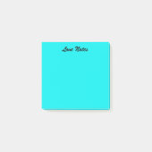 Lebhaftes Blau Post-it Klebezettel (Vorderseite)