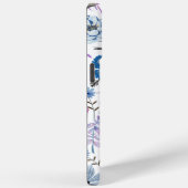 Lebhaftes blaurosa Wasserfarbenlackiertes Blossom Case-Mate iPhone Hülle (Rückseite / Rechts)