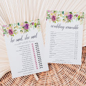 Lebhaftes Bloom-Doppelseitiges Brautparty-Spiel