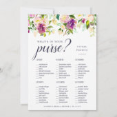 Lebhaftes Bloom-Doppelseitiges Brautparty-Spiel (Rückseite)