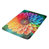 Lebhaftes Bloom of Hope and Joy Design Badematte (Schrägansicht)