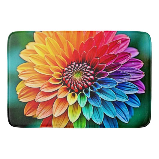 Lebhaftes Bloom of Hope and Joy Design Badematte (Vorderseite)