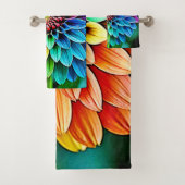 Lebhaftes Bloom of Hope and Joy Design Badhandtuch Set (Insitu)