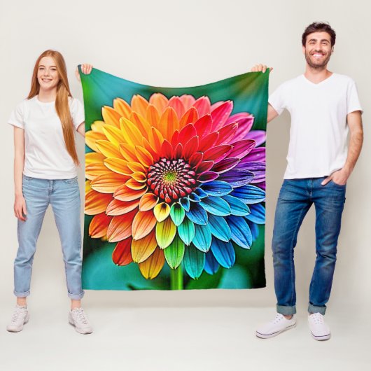 Lebhaftes Bloom of Hope and Joy Design Fleecedecke (Beispiel)