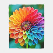 Lebhaftes Bloom of Hope and Joy Design Fleecedecke (Vorderseite)