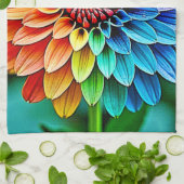 Lebhaftes Bloom of Hope and Joy Design Geschirrtuch (Gefaltet)
