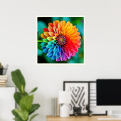 Lebhaftes Bloom of Hope and Joy Design Poster (Heimbüro)