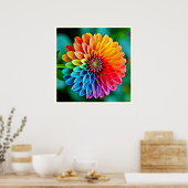 Lebhaftes Bloom of Hope and Joy Design Poster (Küche)