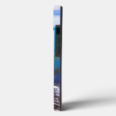 Lebhaftes Blue Ocean Waves iPhone Case (Rückseite / Links)