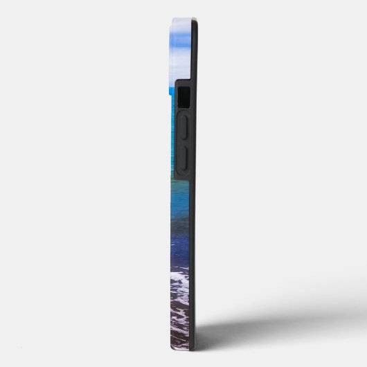 Lebhaftes Blue Ocean Waves iPhone Case (Rückseite / Links)