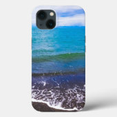 Lebhaftes Blue Ocean Waves iPhone Case (Rückseite)