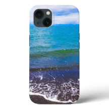 Lebhaftes Blue Ocean Waves iPhone Case